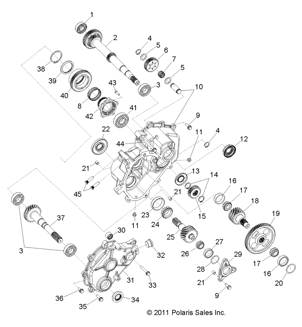 Drive train main gearcase internals 1 - r11xh76aw_az_xy76aa