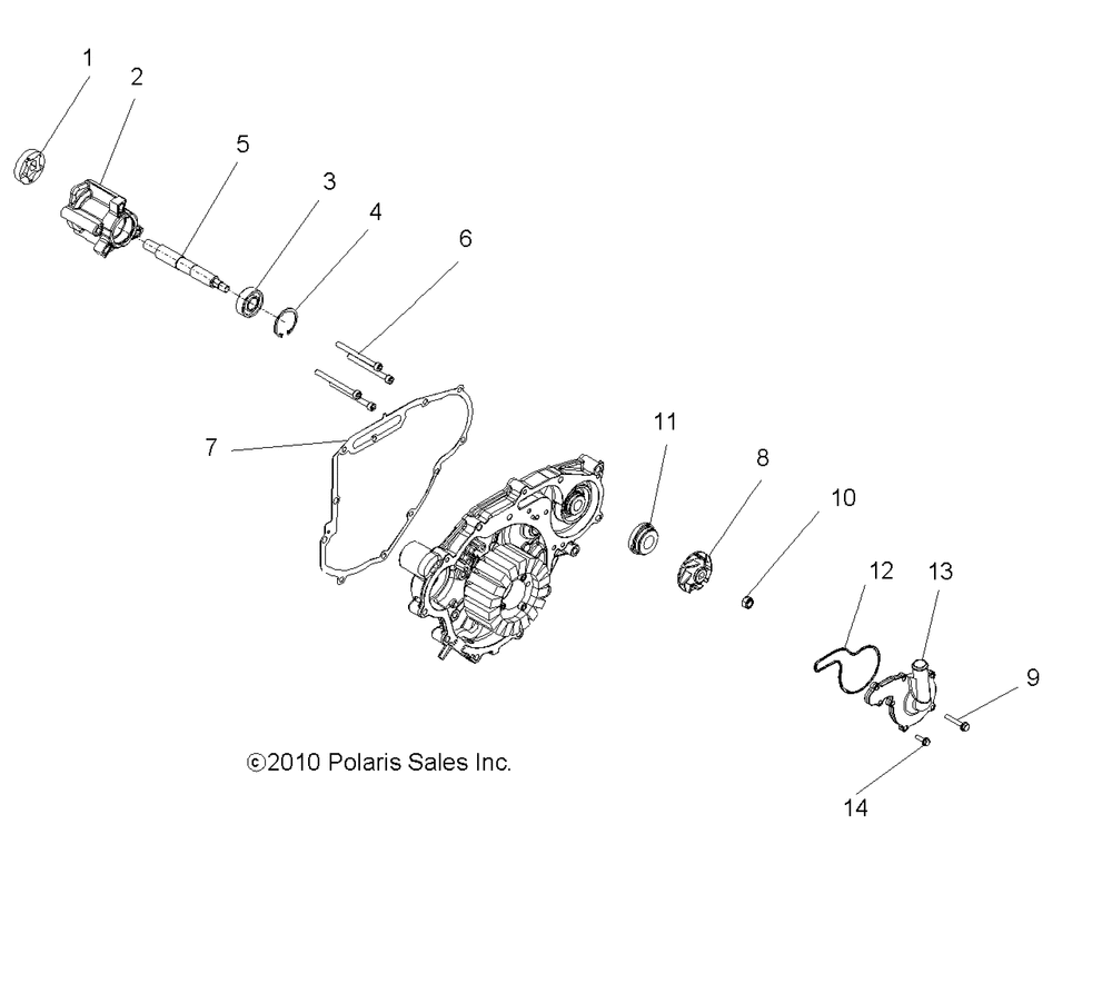 Engine oil pump and water pump - r11xh76aw_az_xy76aa