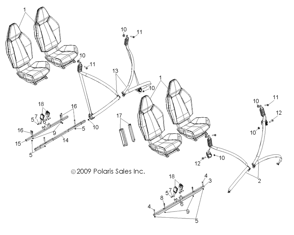 Body seat mounting and belts - r11xh76aw_az_xy76aa