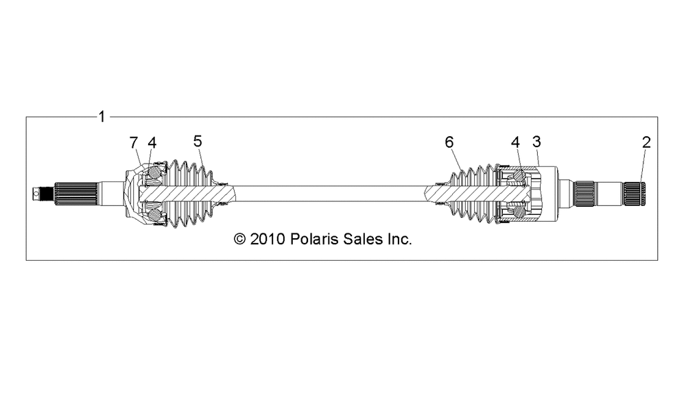 Drive train rear half shaft rh - r11xy76fx