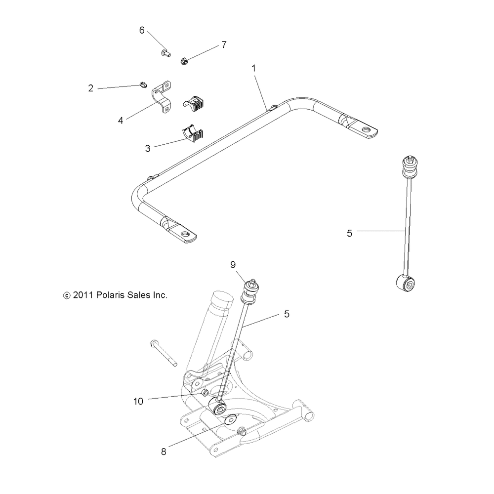 Suspension stabilizer bar rear - r12vh57ad