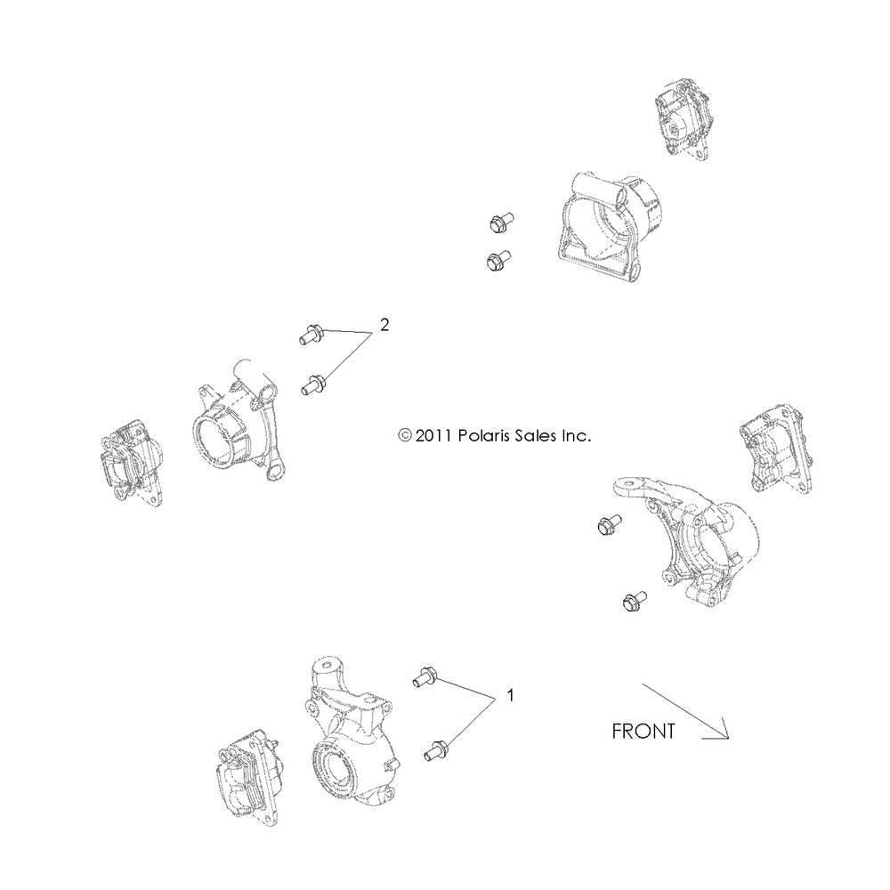 Brakes caliper mounting - r12vh57fx