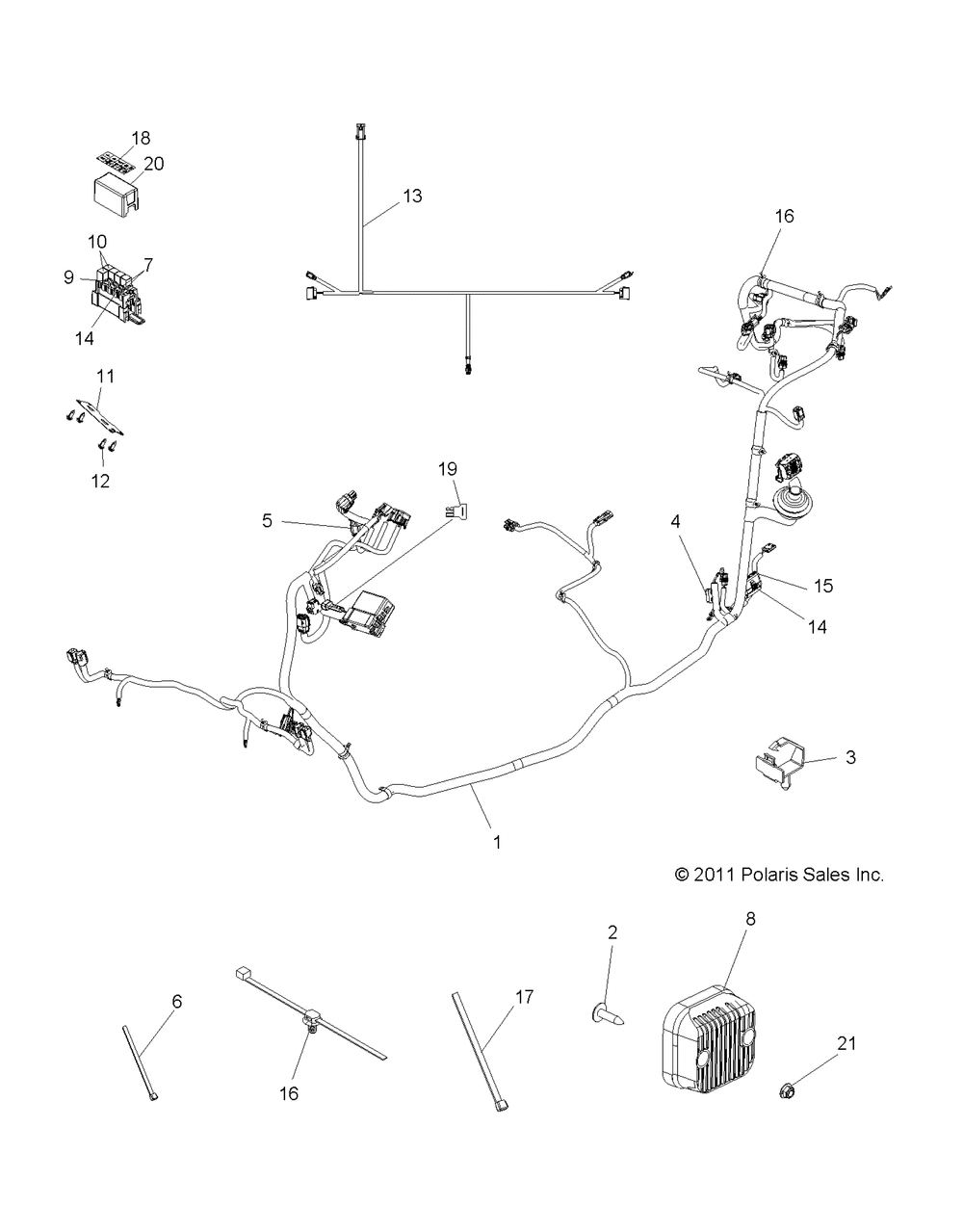 Electrical wire harness - r12vh57fx