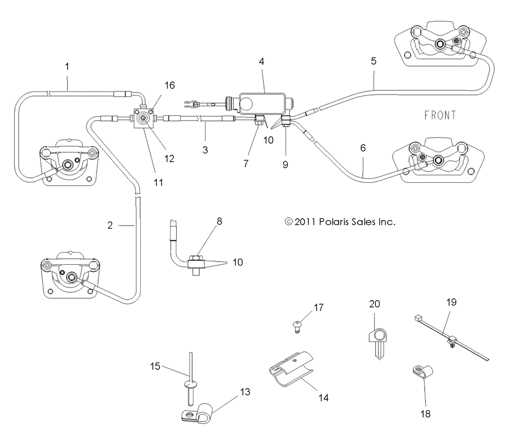 Brakes brake lines and master cylinder - r12vh57fx