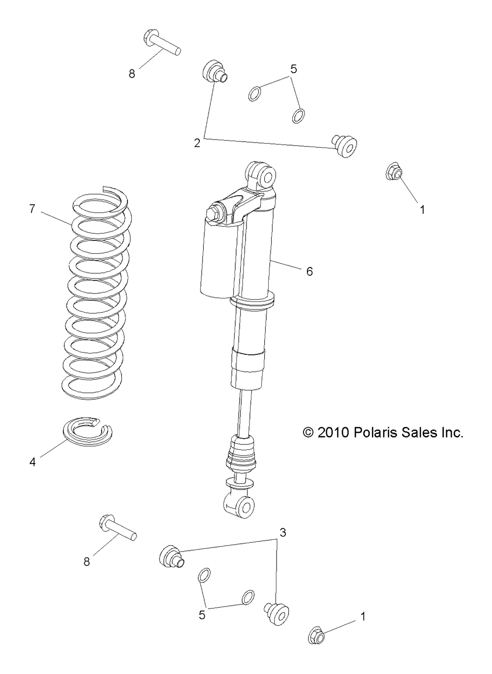 Suspension rear shock mounting - r12vh76ai