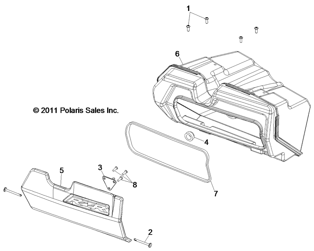 Body glovebox - r12vh76ab_ad_af_ah_ai_aj_am_eab_eas