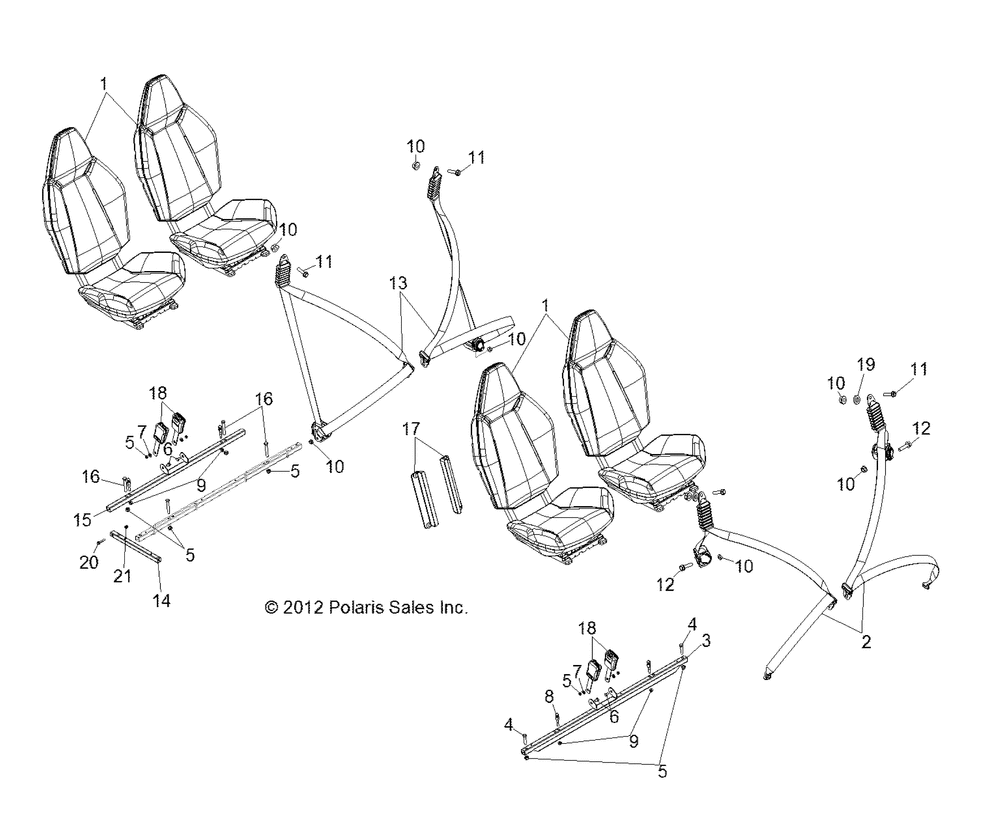 Body seat mounting and belts - r12xe76ad_7eab_eao