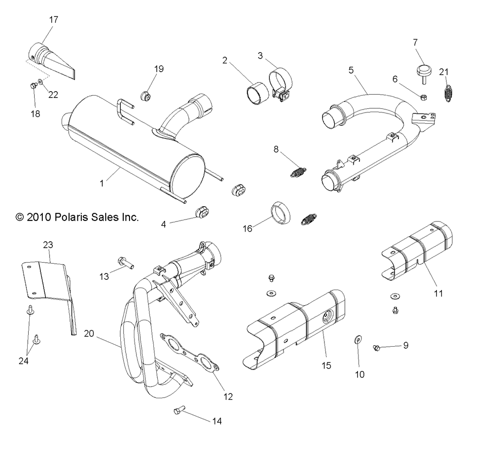 Engine exhaust system - r12xe76ad_7eab_eao