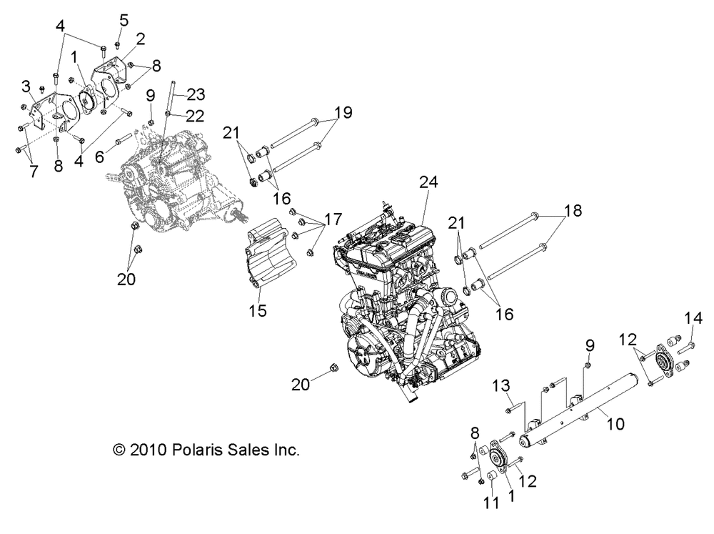 Engine transmission mounting - r12xt87aa_9eas