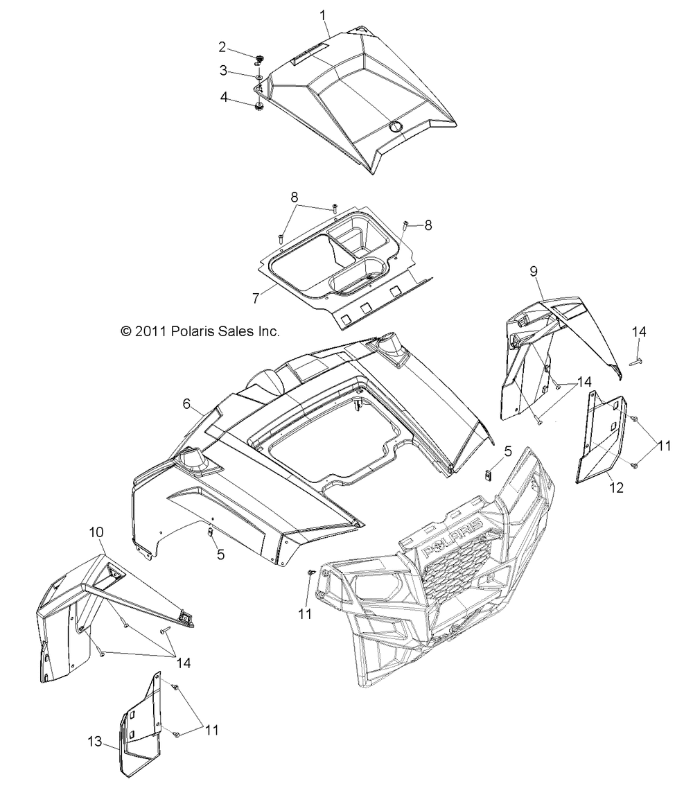 Body hood and front body work - r12xt87aa_9eas