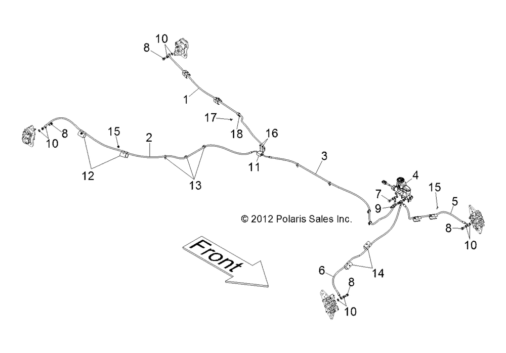 Brakes brake lines and master cylinder - r12xt87aa_9eas