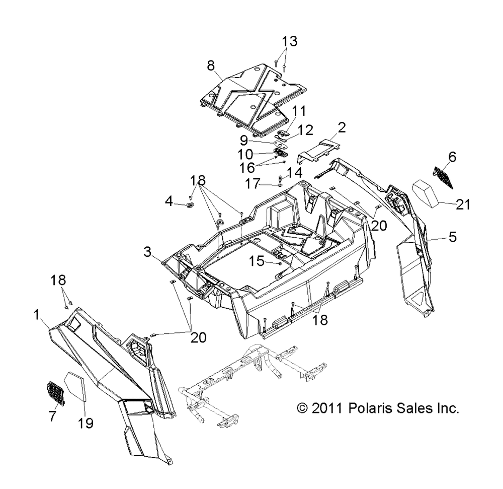 Body rear rack and fenders - r12xt87aa_9eas