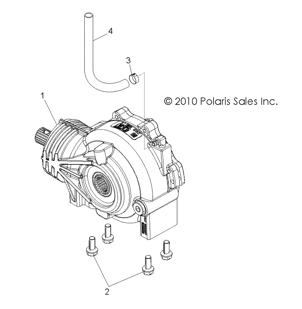 Передний редуктор для R13JT87AD_AL_9EAK_EAL_EAO_EAT RZR XP 900 EFI Polaris