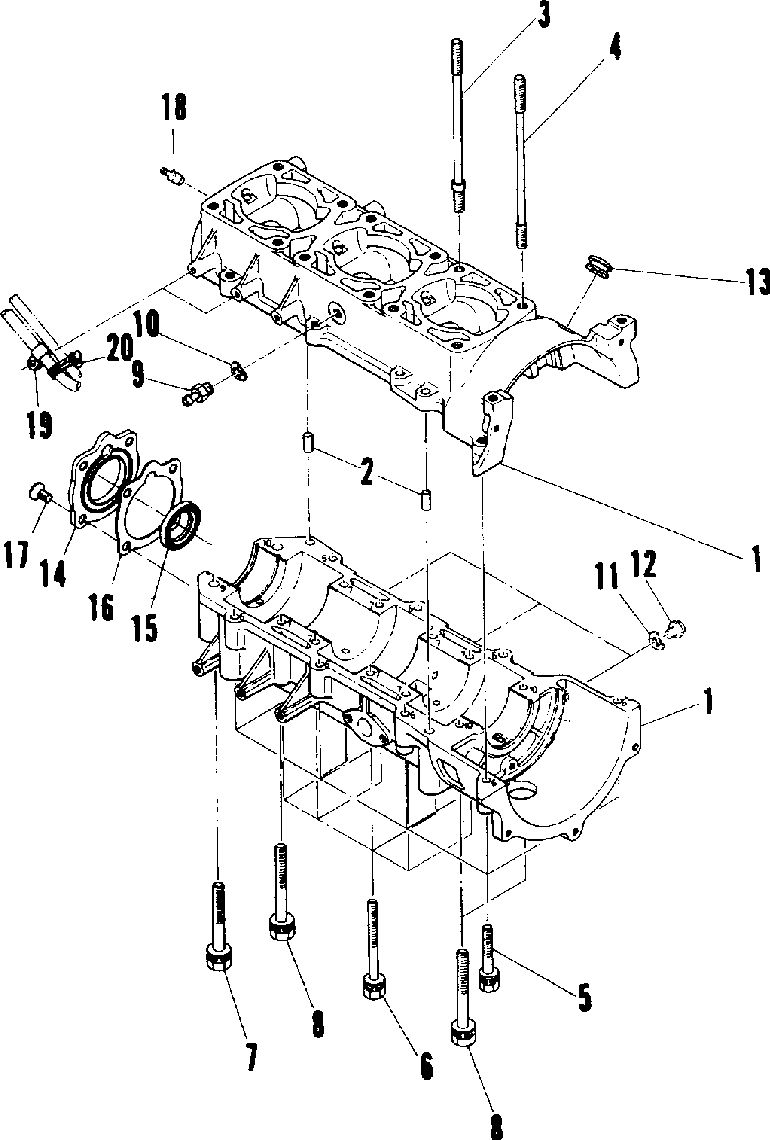 Crankcase (600 and 600 se)