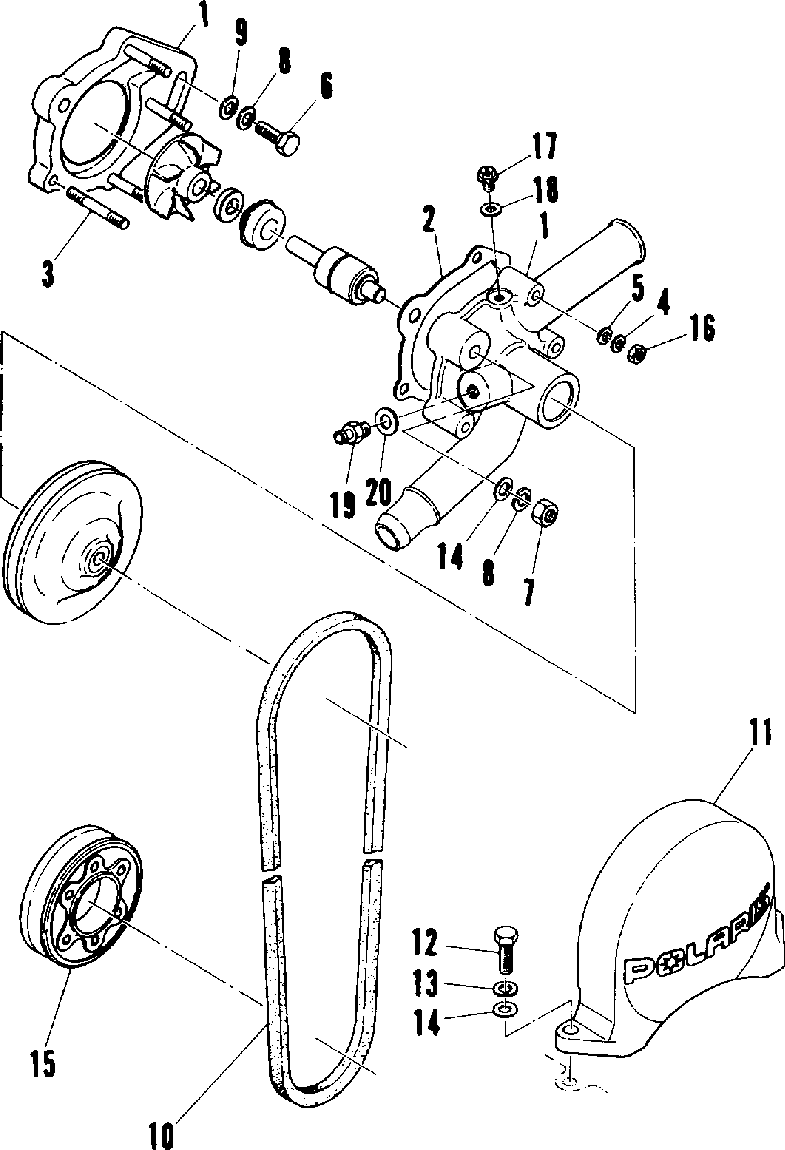 Water pump (600 and 600 se)