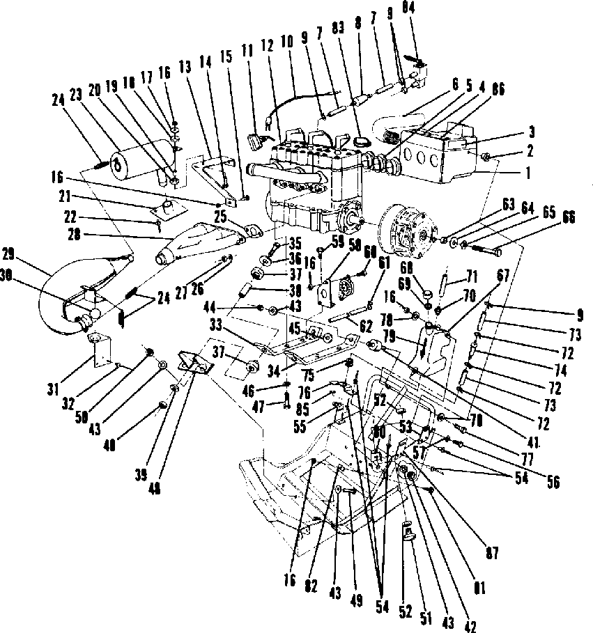 Engine mounting (600 and 600 se)