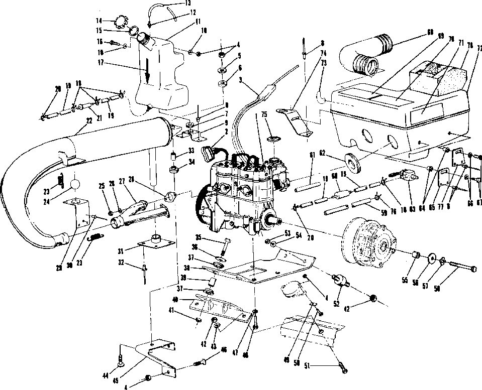 Engine mounting (400)