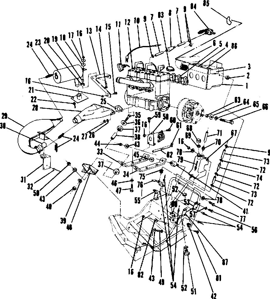 Engine mounting (600 and 600 le)