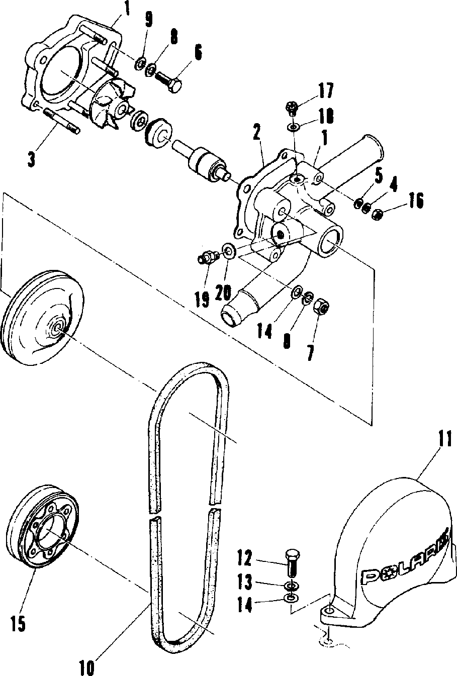 Water pump (600 and 600 le)