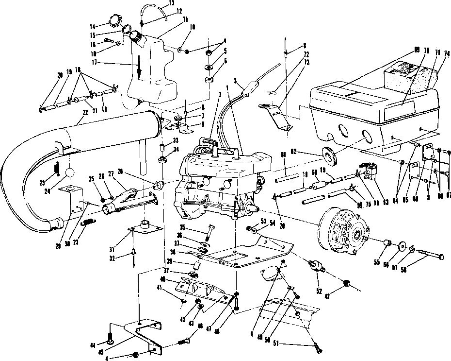 Engine mounting (trail)