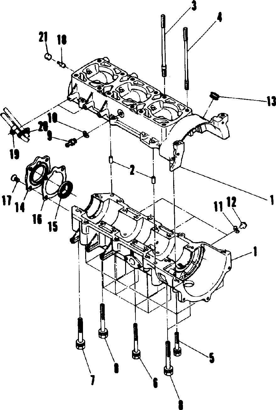 Crankcase (600 and 600 le)