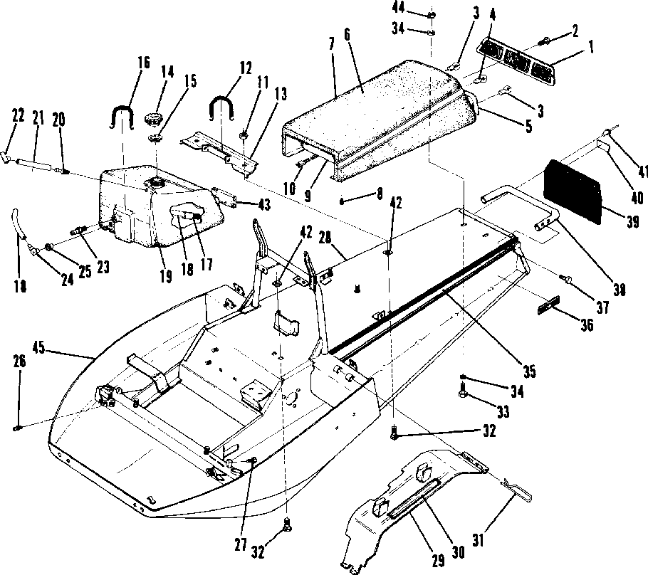 Chassis and seat (star)
