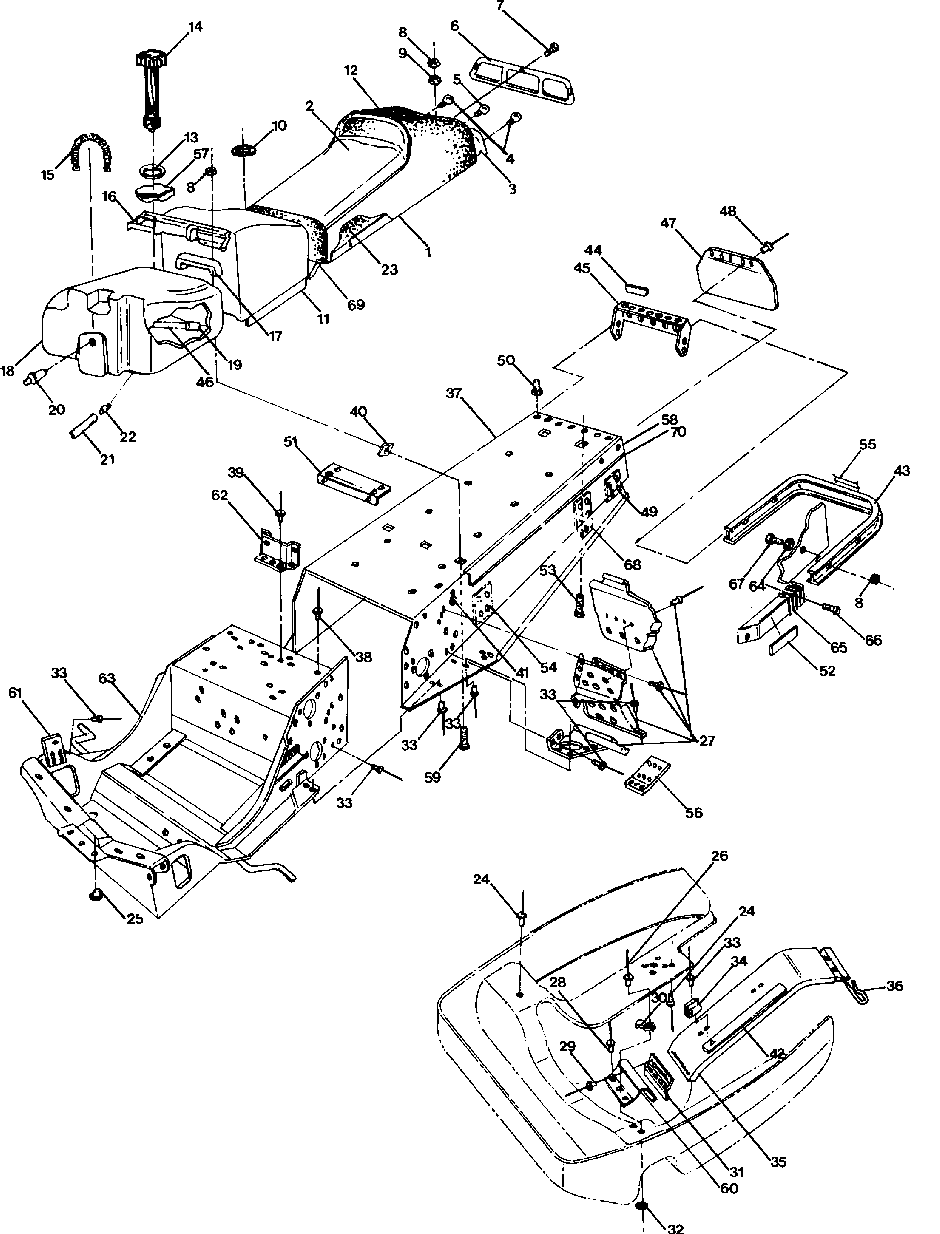 Chassis and seat 400