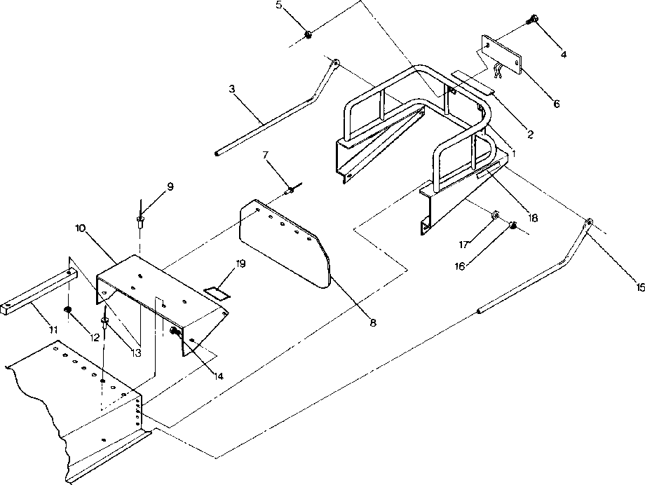 Tunnel extension rack startrak