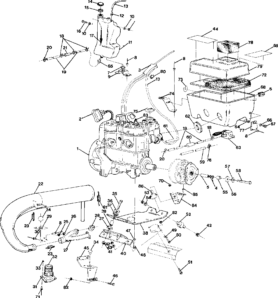 Engine mounting