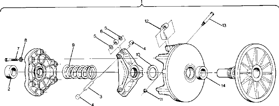 Drive clutch sport and sport gt - from serial no. 17224861