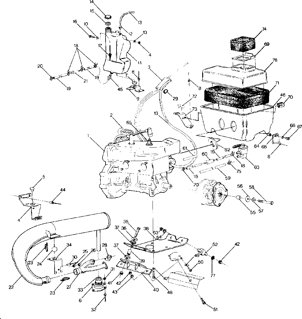 Engine mounting supertrak