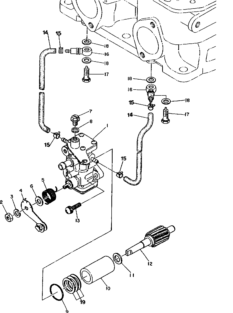 Oil pump 500 and 500 classic