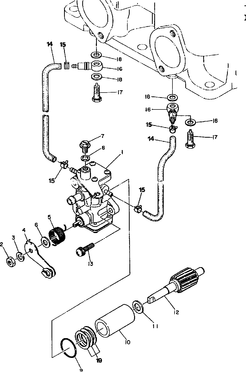 Oil pump-ec50pl-04-05 500 and 500 classic