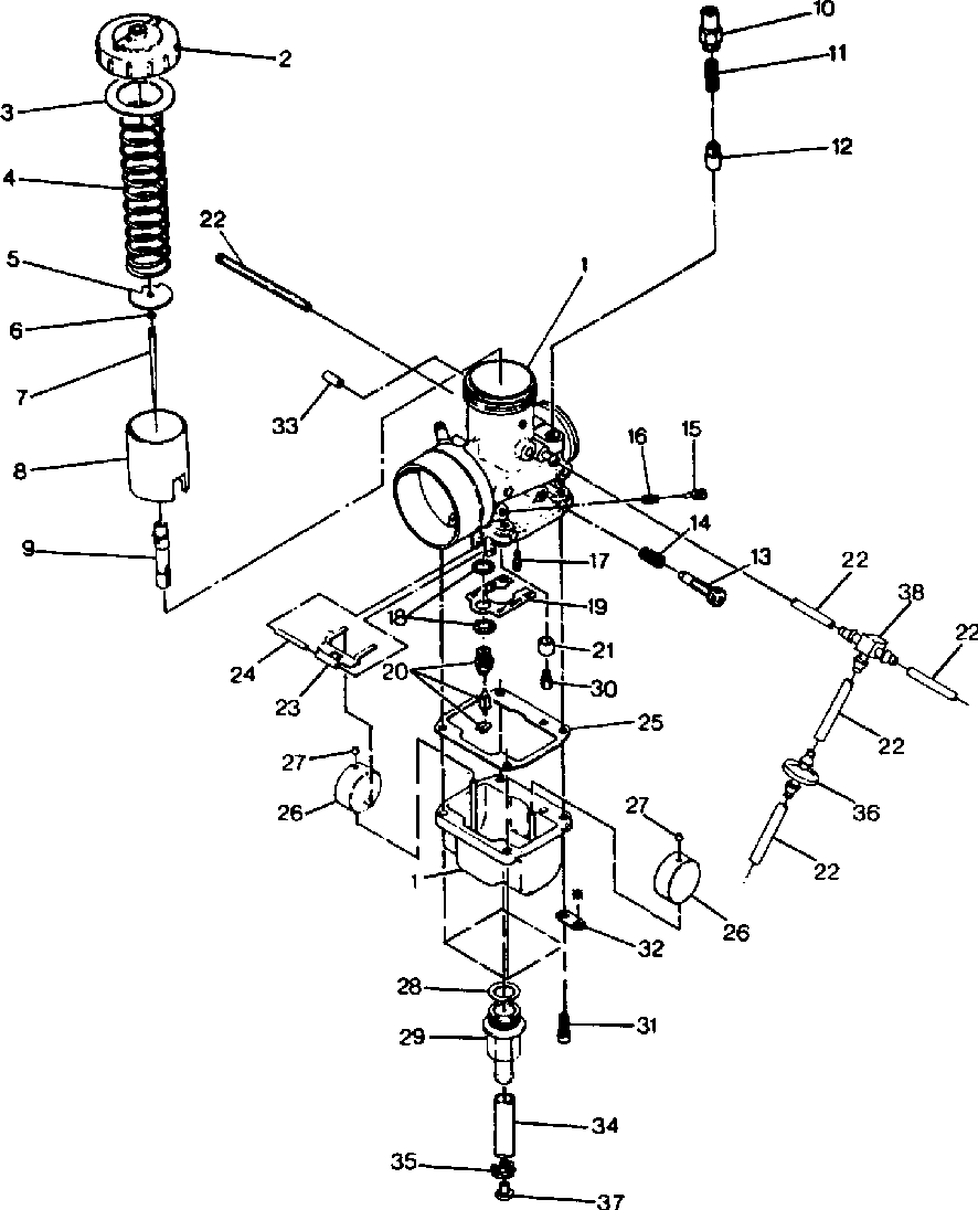 Carburetor-ecsopl-04-05500 and 500 classic