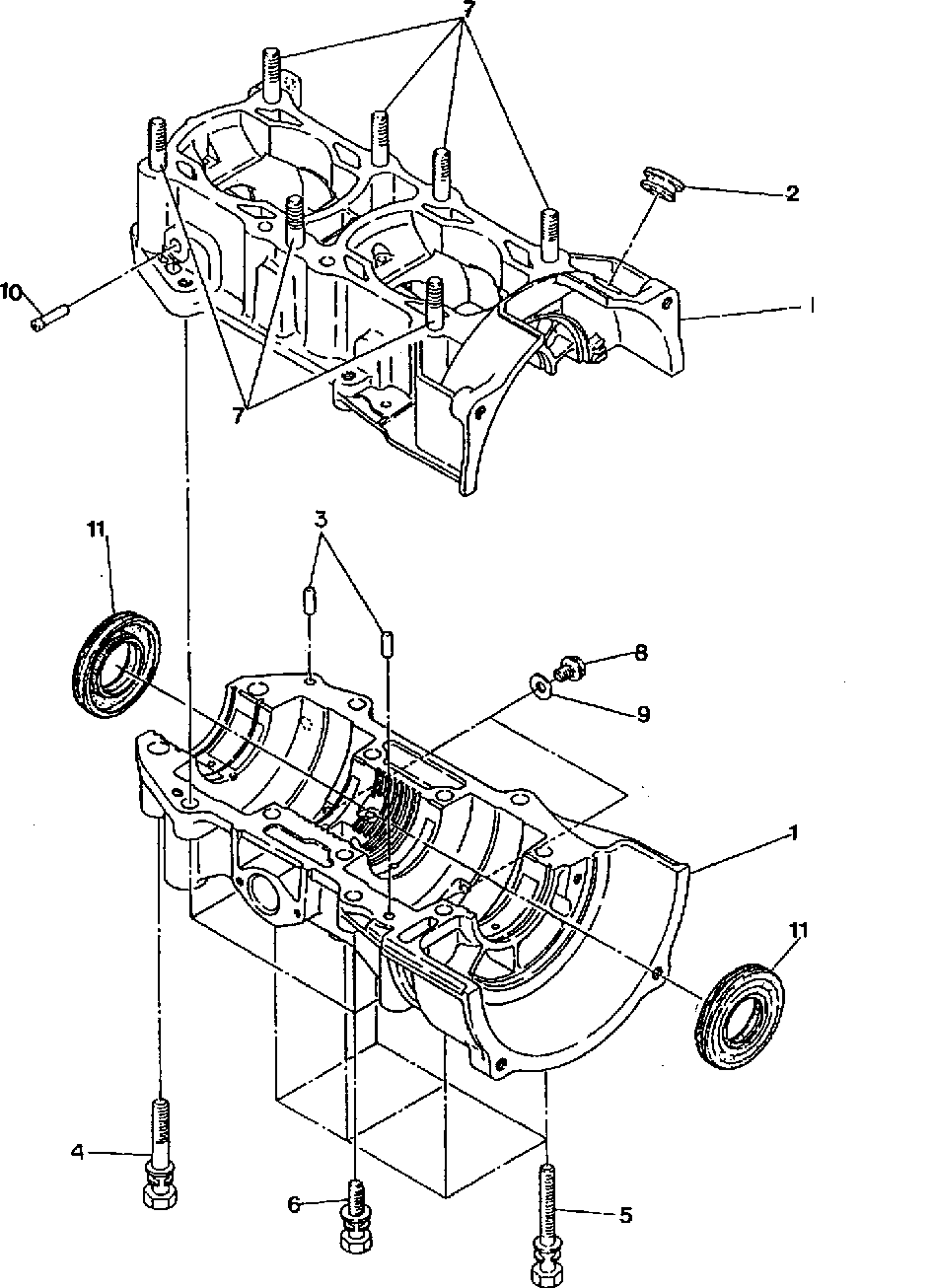 Crankcase assembly 400 xc