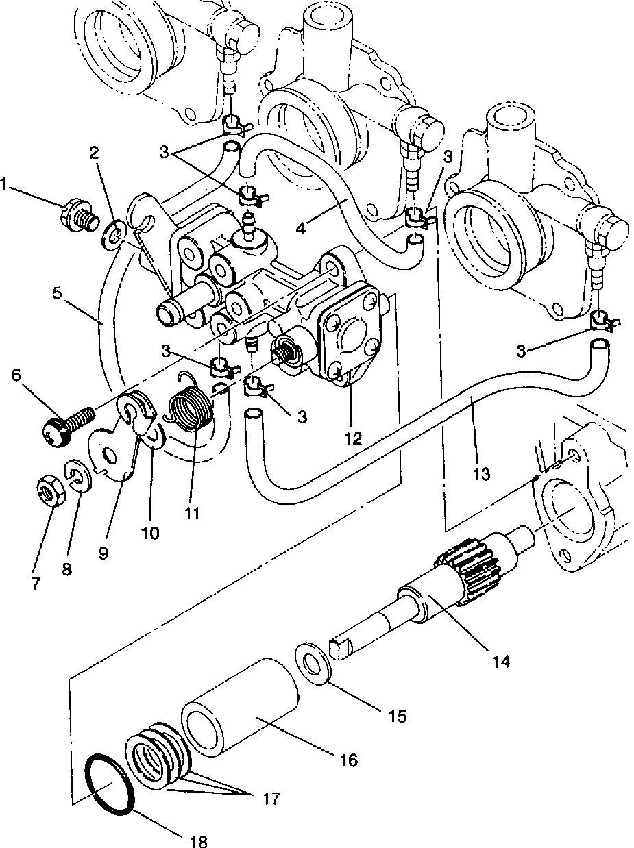 Oil pump assembly storm 0940782 and storm sks 0940582