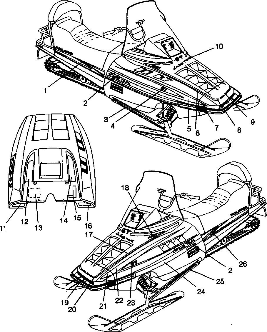 Запчасти поларис widetrak lx