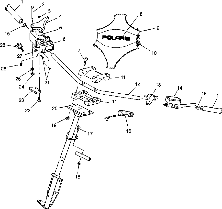 Steering - handlebar - 0980443