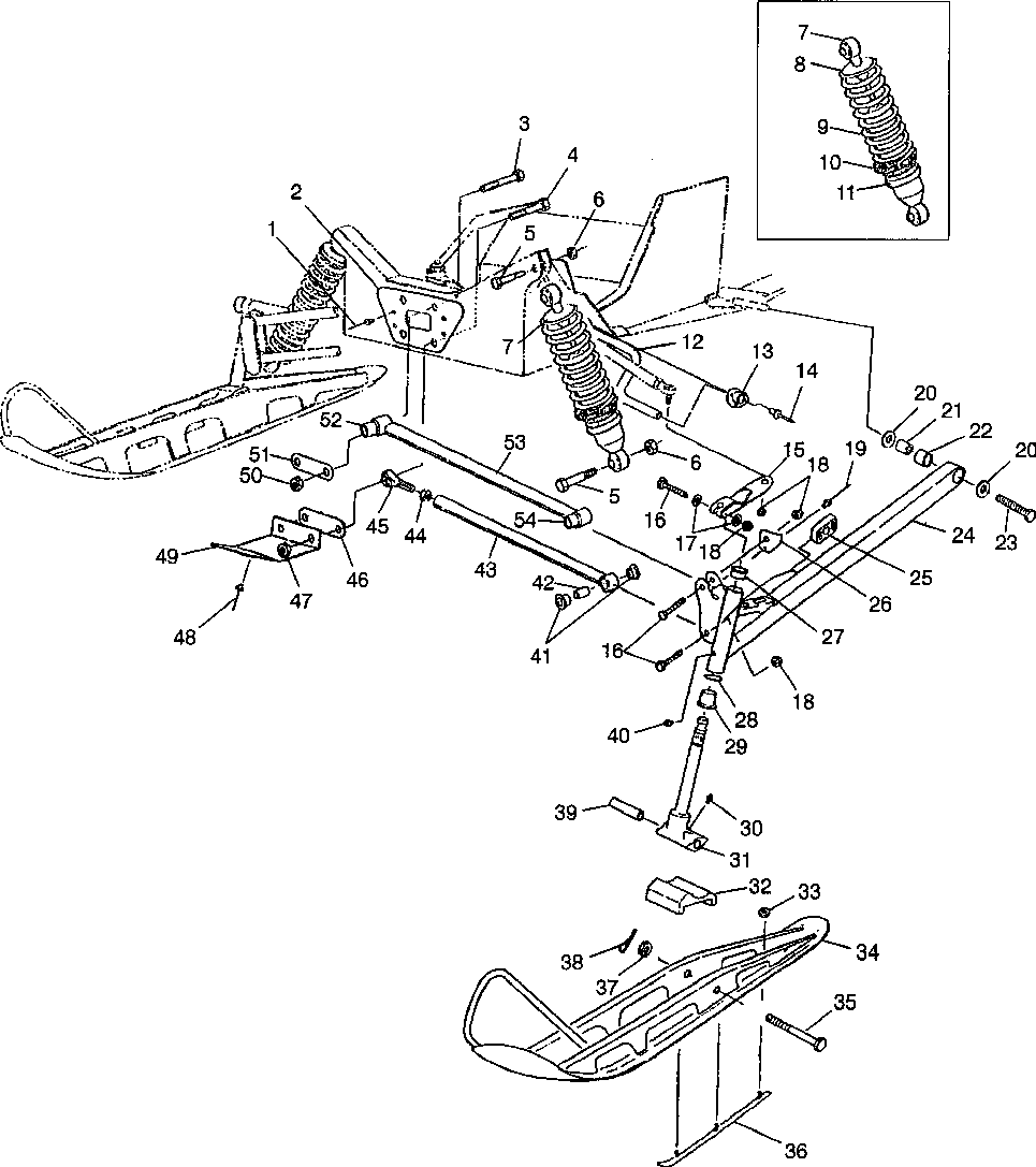 Front suspension and ski - 0980761