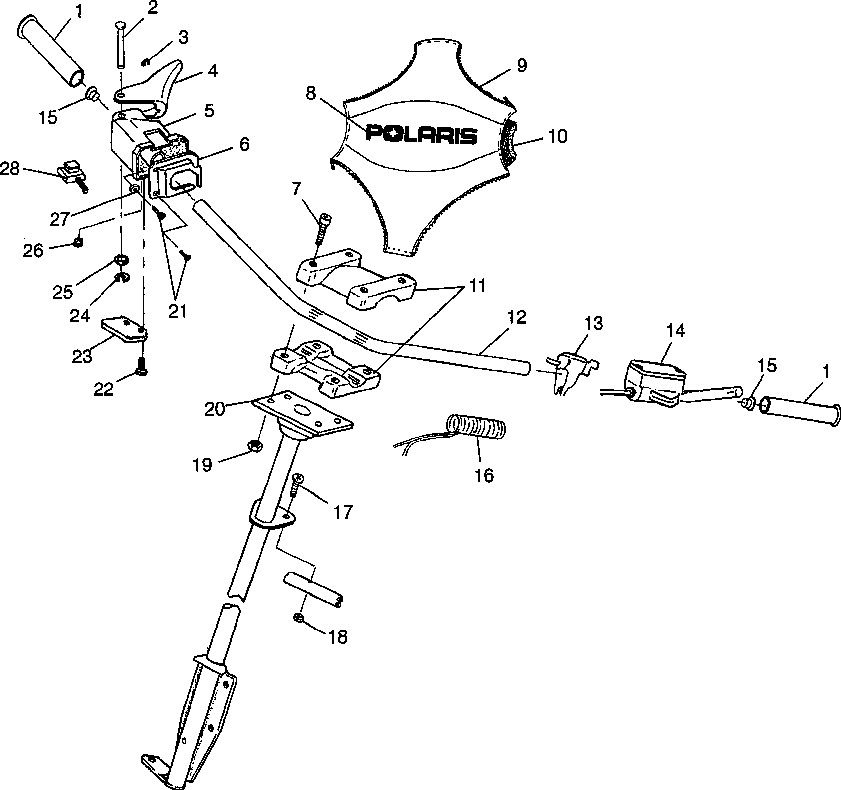 Steering - handlebar - 0980761