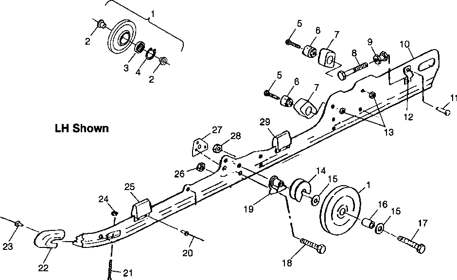 Rail mounting (suspension) - e980958