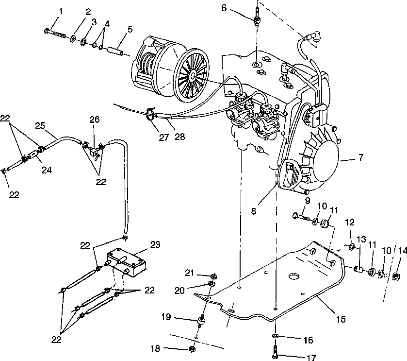 Engine mounting xcf 0981643