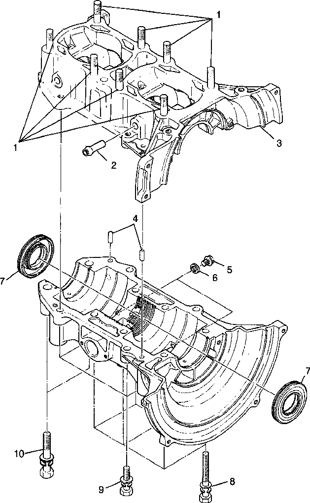 Crankcase xcf 0981643