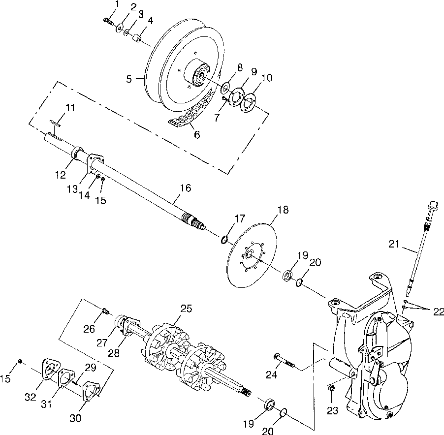 Drive train trail touring 0982362 and european trail touring e982362