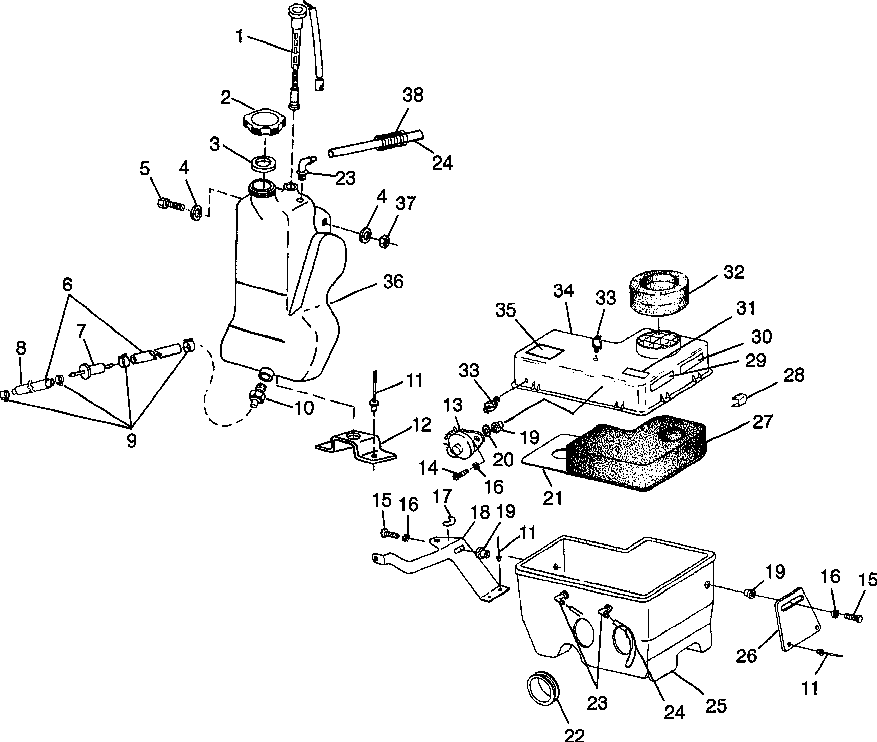 Oil tank _ air box - 0982760