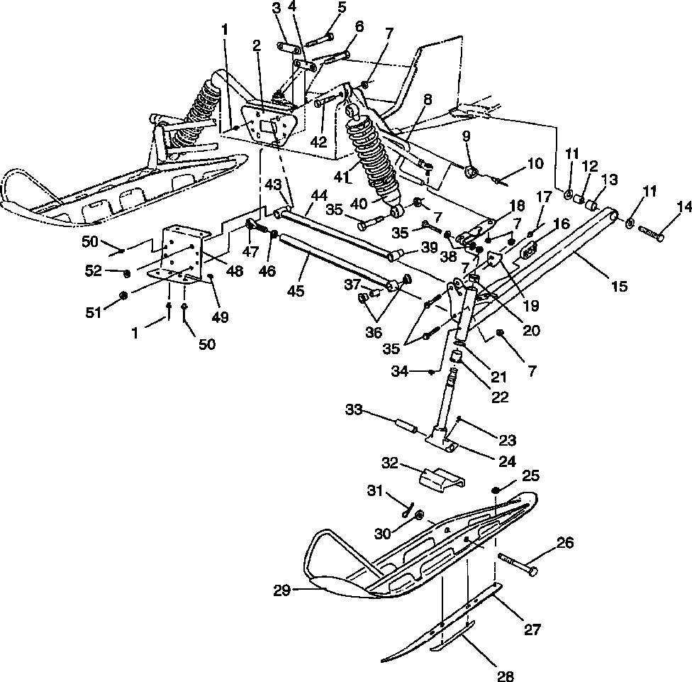 Front suspension and ski - 0982761