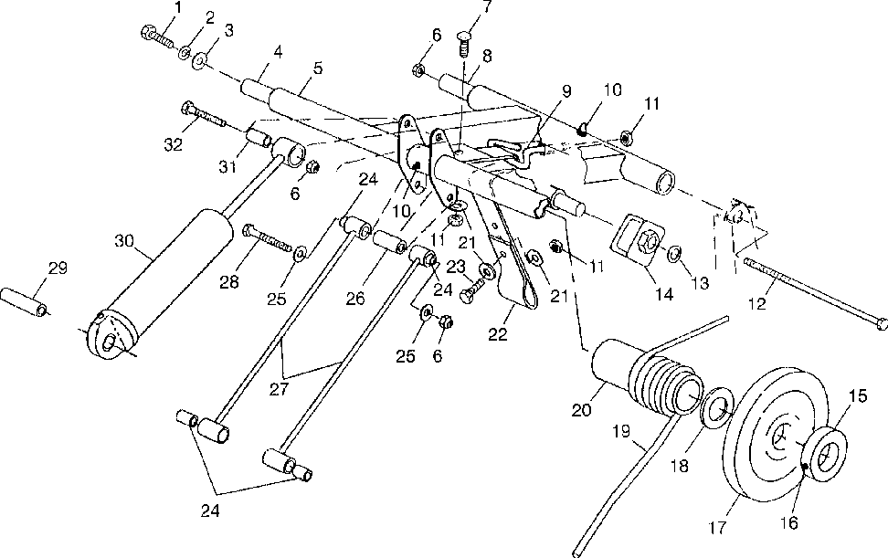 Rear torque arm 600 xcr 0985677