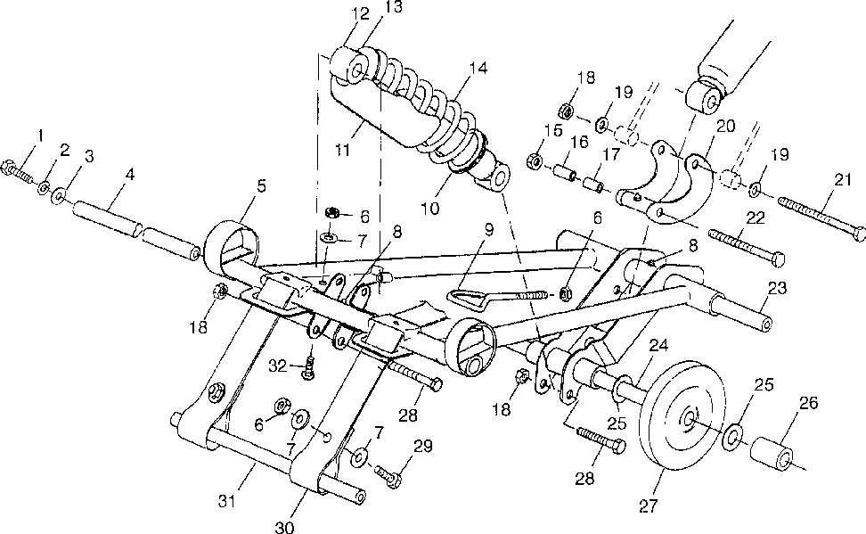 Front torque arm 600 xcr 0985677