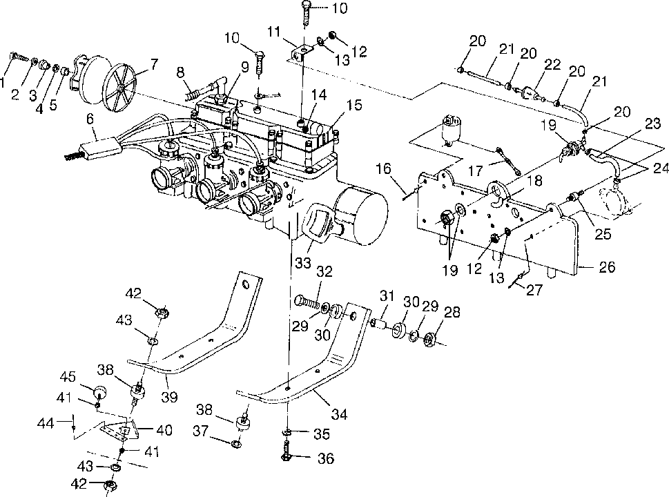 Engine mounting 600 xcr 0985677