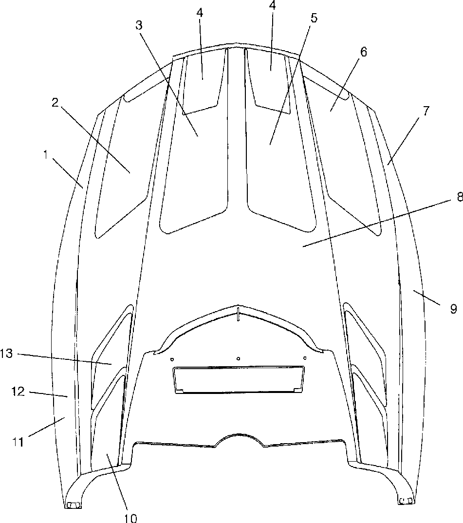 Hood - foam_foil 600 xcr 0985677